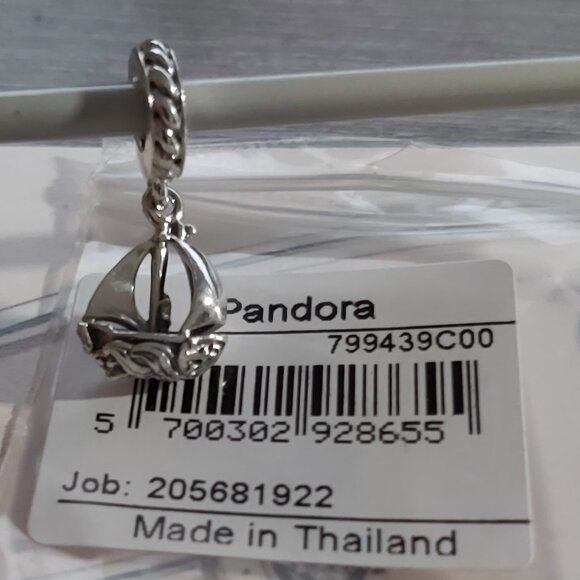 Authentic *Retired* Sterling Silver Sail Boat Dangle799439C00 - Picture 5 of 11